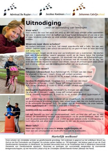 Inschrijving leerlingen